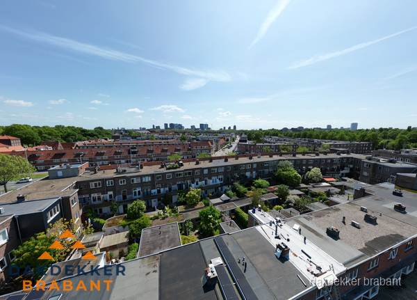 Luchtfoto van daken en dakgoten in Brabant